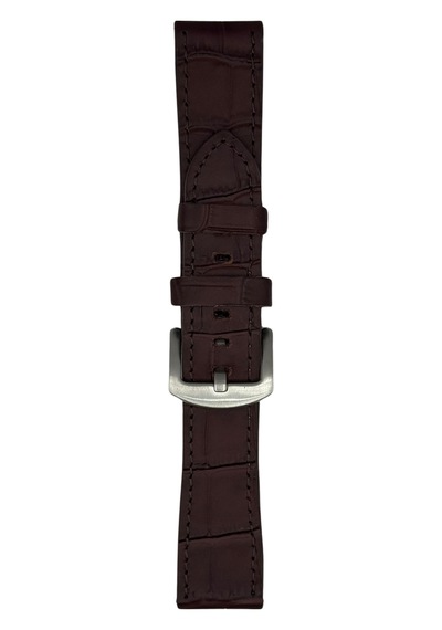 22 Mm Hakiki Deri Kroko Kahverengi Kordon Akıllı Pim