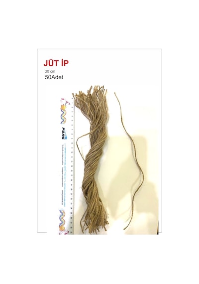 Jüt Ip 50 Adet 30 Cm Hasır Ip