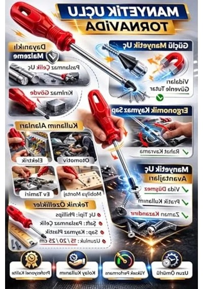 Manyetik Yıldız Tornavida, 6+125 Mm, Kaymaz Ergonomik Sap