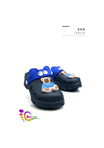 Sermoda Gözlük Desen Ayıcıklı Eva Çocuk Plaj Havuz Terlik Sabo Terlik Lacivert Mavi Sermoda Gözlük Desen Ayıcıklı Eva Çocuk Plaj Havuz Terlik Sabo Terlik Lacivert Mavi
