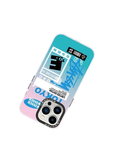 Jenerik Apple iPhone Uyumlu  Uyumlu 14 Pro Kılıf Estoril Desenli Kapak - Estoril - 1