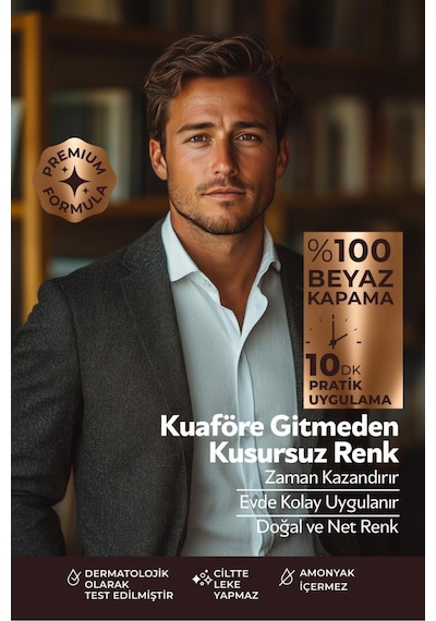 Softto Plus Expert Men Dark Brown Hair Color Koyu Kahve Geliştirilmiş Formül Doğal Görünüm