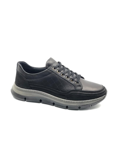 Dropland 9284 Hakiki Deri Erkek Casual Ayakkabı Siyah