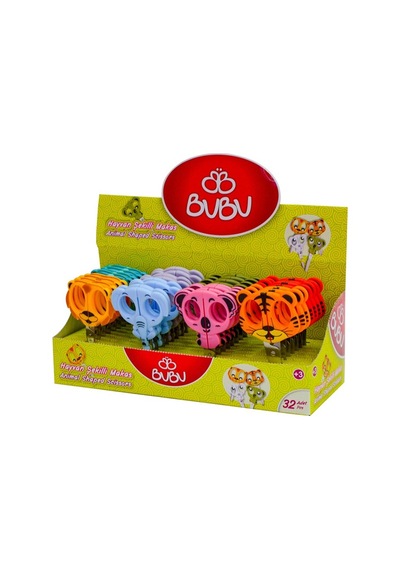 Bu-Bu Makas Hayvanlı Bubu-Mk0003 - 32 Adetli Stand