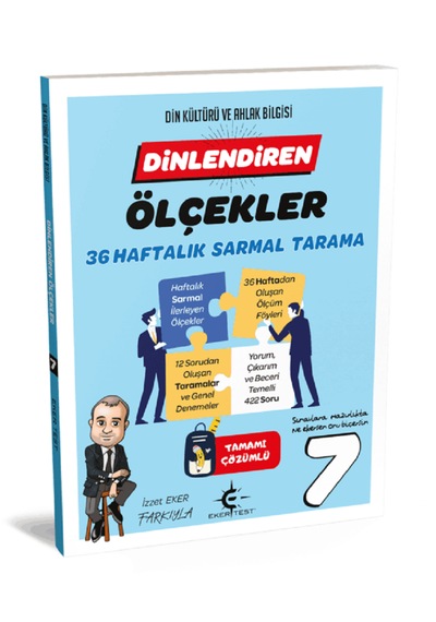 7 Sınıf Dinlendiren Ölçeklerle 36 Hafta Sarmal Test