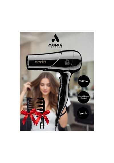 Pro Tourmaline Ionic Black Saç Kurutma Fön Makinesi 2000-2200w