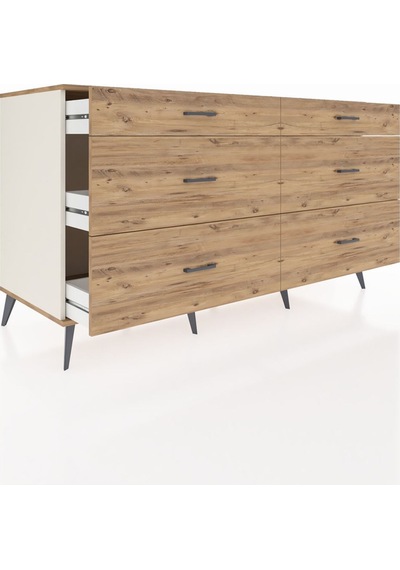 Kronos Konsol 6 Çekmeceli 176x59x99 Aytaşı-çam Aytaşı-çam