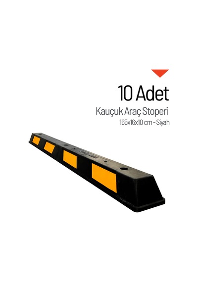 10'lu Kauçuk Araç Stoperi Seti 165x16x10 Cm-3661