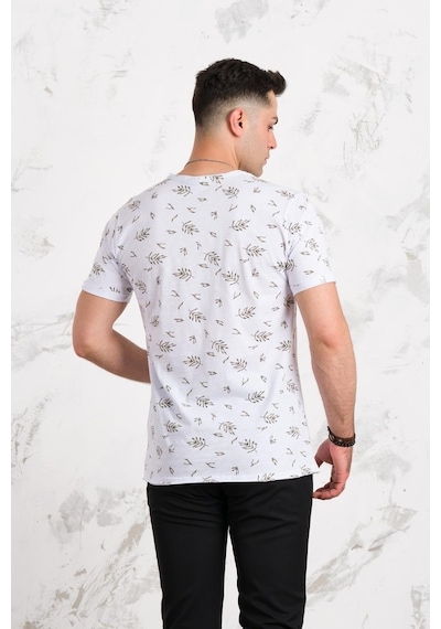 Slimfit Baskılı Pamuklu Erkek Penye T-Shirt (547973477)
