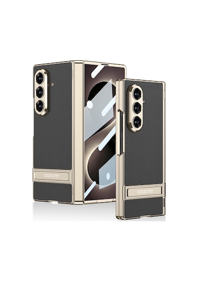 Galaxy Uyumlu Z Fold 8 Ultra Kılıf Pazarplus Kıpta Kpt-08 Standlı Kılıf Titanyum