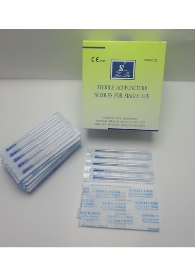 Shenlong Akupunktur İğnesi Kuru İğne 200 Adet 0.30 X 40 Mm