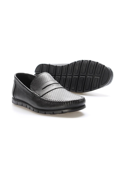 Fast Step Hakiki Deri Erkek Casual Ayakkabı 628ma20lzr Siyah