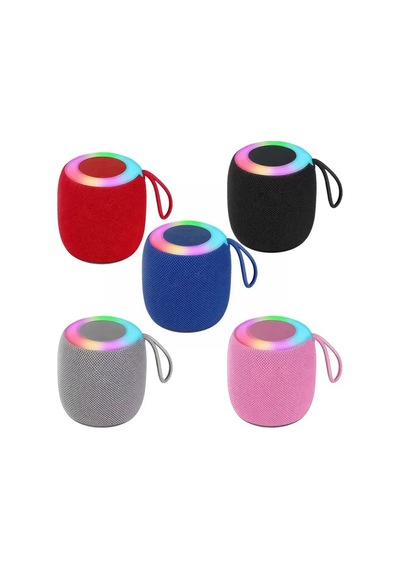 D10 Rgb Led Işıklı Bluetoth Speaker Hafıza Kartı Ve Usb Girişli Fm Radyolu Şarjlı Taşınabilir Hoparlör 5w