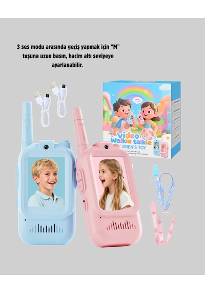 Uzun Menzilli Video Walkie Talkie Eğitici Ve Eğlenceli Oyuncak 27526353