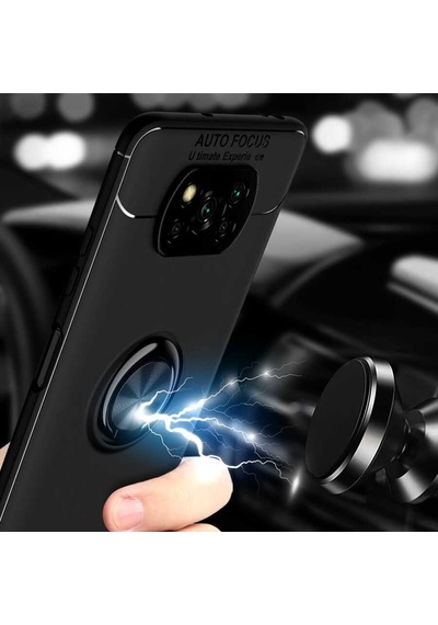Xiaomi Poco X3 Kilif Yüzüklü Magnetli Ravel Case 360697610