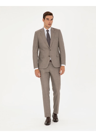 Pierre Cardin Erkek Açık Kahverengi Takım Elbise 50295825-vr002 Açık Kahverengi