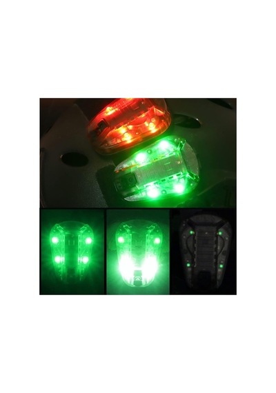 Taktik Kask Işığı, Tanıma Işığı, Taktiksel Ir Flaş, Led Klipsli Işıklar Yeşil