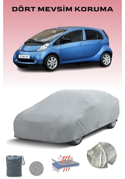 Peugeot Ion 2010 - 2021 Uyumlu Araba Brandası Oto Branda Gri