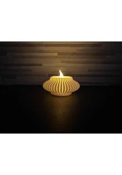 Gri Led Mumluk Led Yemek Masası İçin Dekorasyon, Modern Masa Dekorasyonu ŞEFFAF