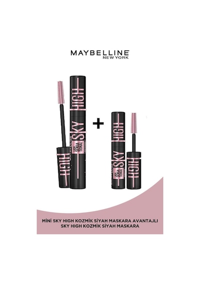 Maybelline New York Lash Sensational Sky High Cosmic Black Maskara 7.2 Ml & Mini Sky High Cosmic Black Maskara pktskyhcbmnhypr-9340 0
