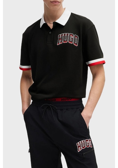 Hugo Erkek Polo Yaka T Shirt 50510183 001 Siyah Siyah
