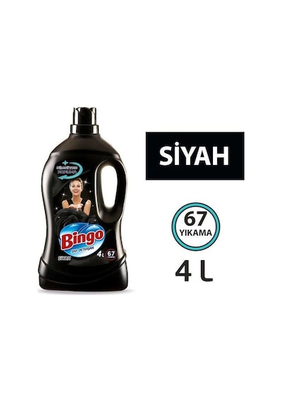 Bingo Siyah Sıvı Bakım Çamaşır Deterjanı 4 L