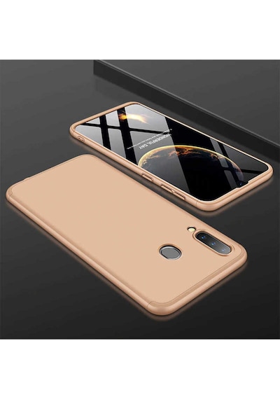 Galaxy A70 Kılıf Zore Ays Kapak Gold
