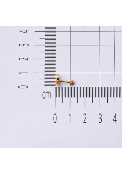 Bilezikci  14 Ayar Altın Tragus Piercing Küpe Kphsy14k22505 Sarı