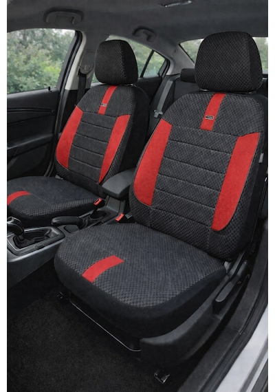 Seat İbiza Hatchback 2011 Aracınıza Uyum Sağlayan Tam Takım Oto Koltuk Kılıfı - Kırmızı