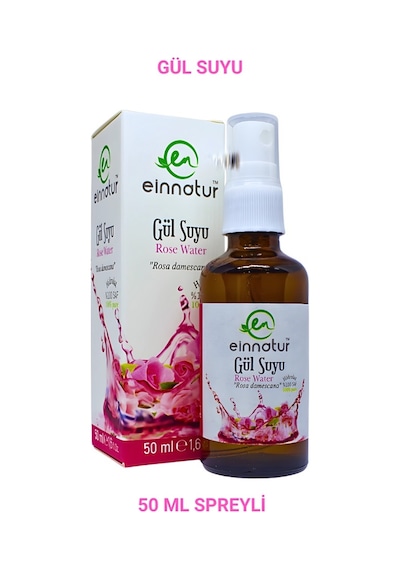 Einnatur 4'lü Hidrolat Lavanta Suyu Gül Suyu Kekik Suyu Adaçayı Suyu %100 Saf Spreyli Bitkisel Su 50 ML