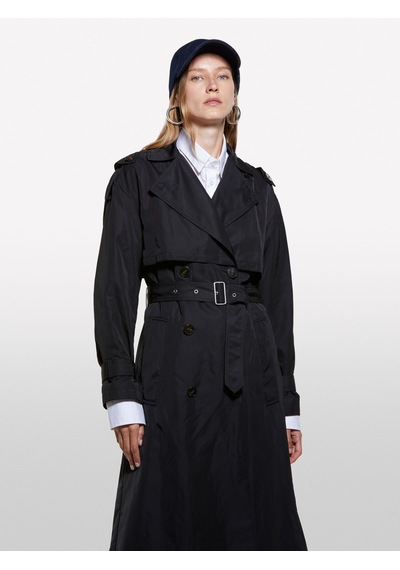 Sisley Kemerli Astarlı Manşetli Comfort Fit Midi Trençkot Kadın Siyah Trençkot - 325a2zcrln05x Sisley Kemerli Astarlı Manşetli Comfort Fit Midi Trençkot Kadın Siyah Trençkot - 325a2zcrln05x
