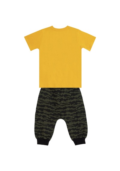 Denokids Big Whales Erkek Çocuk Yazlık T-shirt Kapri Takım