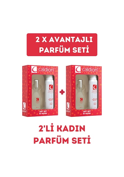 Avantajlı Kadınparfüm Seti 2 Adet Edt 50 Ml Parfüm + 2 Adet Deodorant 150 Ml Egzotik