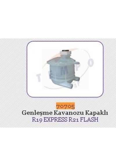 BEMOT 70705 Radyatör Yedek Su Deposu R11 Flash R19 R21 CLIO I Express Kapaklı