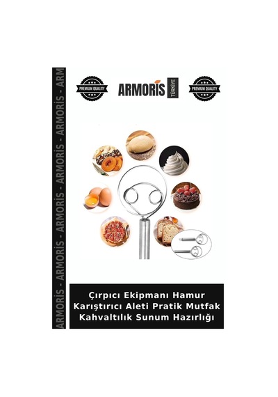 Çırpıcı Ekipmanı Hamur Karıştırıcı Aleti Pratik Mutfak Kahvaltılık Sunum Hazırlığı Çelik