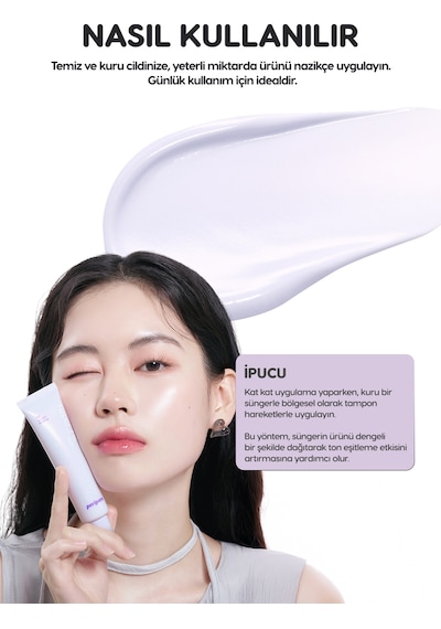 Işıltılı, Ton Eşitleyici Krem Perıpera Filter Fit Milk Tone Up 004 Glowy Purple Spf30 Pa++ 56819987