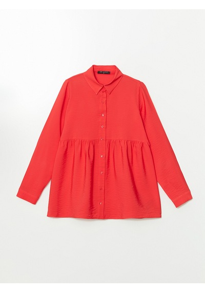 Lcw Comfort Kırmızı Regular Fit Kadın Gömlek Tunik Lcw Comfort Kırmızı Regular Fit Kadın Gömlek Tunik