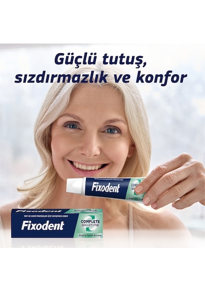 Complete Ekstra Ferah Diş Protezi Yapıştırıcı Krem 47g - 2 Adet