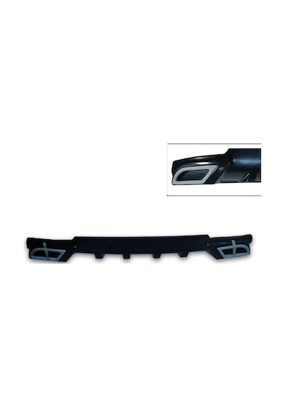 Opel Astra J Hb 2013 - 2015 Egzoz Görünümlü Arka Tampon Eki - Dif