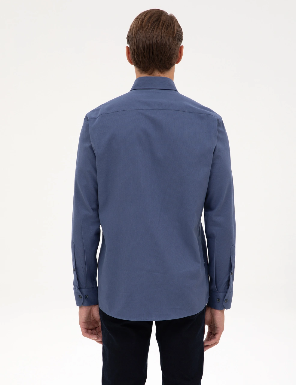 Pierre Cardin Erkek İndigo Gömlek Desenli 50311308-vr028 Indigo