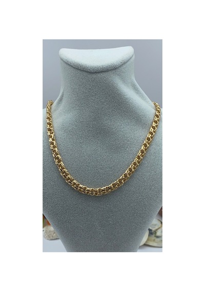 Xuping Rose Gold Renginde Birbirine Geçmeli Zincir Model Kadın Kolye Altın