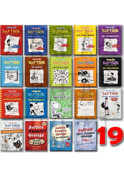 Saftirik Greyin Günlüğü 19 Kitap Seti Eksiksiz + (Hatira Defteri)