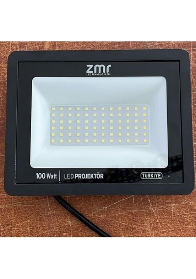 Zmr Zmr312s65 Led Projektör 100 Watt Ultra Slim Kasa 220v 6500k Beyaz Işık
