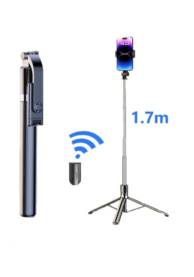 170 Cm Uzayabilen Ayaklı Selfie Çubuğu Tripod Özellikli
