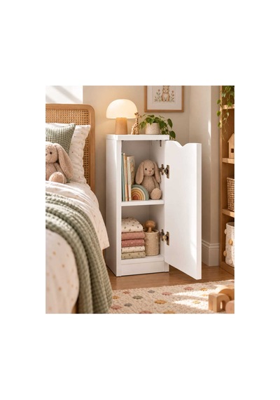 Dar Dolap 25x33x71 Cm Kapaklı Raflı Çok Amaçlı Dolap Banyo Mutfak Salon Antre Balkon Yatak Odası Düzenleyici Beyaz - 932247161 Beyaz