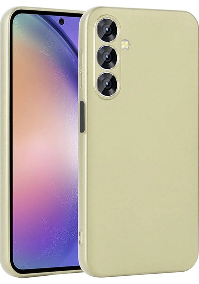 Samsung Uyumlu Galaxy A16 Kılıf Zore Premier Silikon Kapak Gold