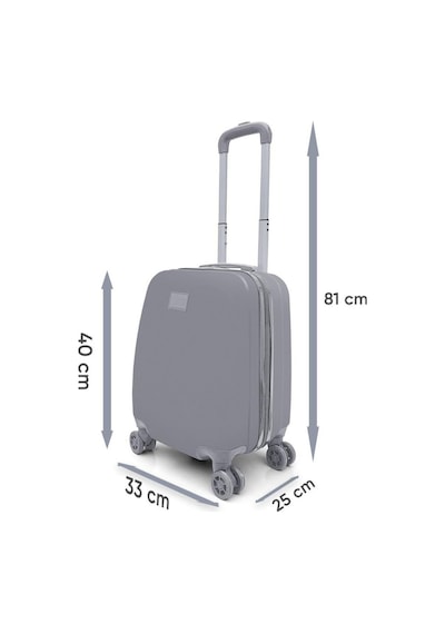 Coral High Mini Kabin Valizi 16508 Gümüş