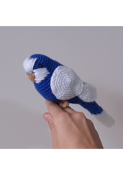 Amigurumi Kuş Muhabbet Kuşu Lacivert
