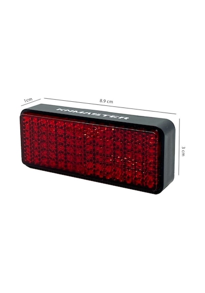 Knmaster Stop-500 Evrensel Dikdörtgen Kırmızı Ledli Motosiklet Ke
