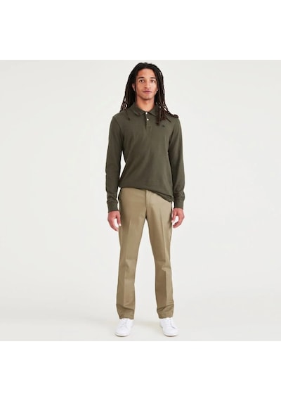 Dockers Signature Stain Defender Creased Erkek Slim Fit Pantolon A520900070 Bej